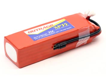OUTRAGE XP35 6S1P 22.2V 2500mAH 35C (Clearance)